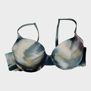 Danskin Teal Marble Print Molded Bra, 38C